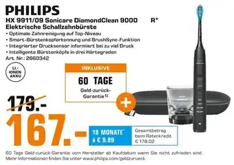 Saturn Philips HX 9911/09 Sonicare DiamondClean 9000 Elektrische Schallzahnbürste Angebot