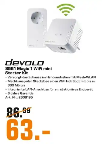 Saturn Devolo 8561 Magic 1 WiFi mini Starter Kit Angebot