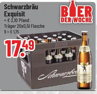 trinkgut Schwarzbräu Exquisit 20*500ml Angebot