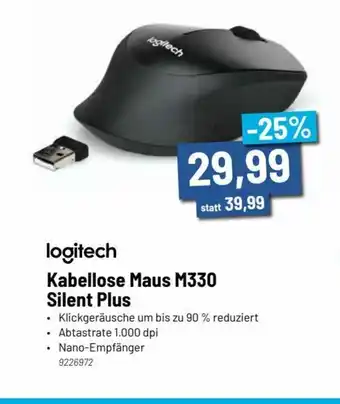 Staples Kabellose Maus M330 Silent Plus Angebot