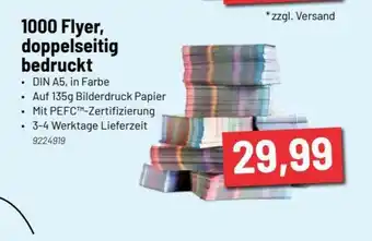 Staples 1000 Flyer doppelseitig bedruckt Angebot