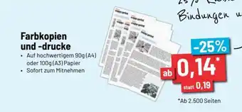 Staples Farbkopien und-drucke Angebot