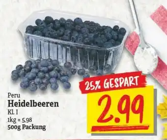 NP Discount Heidelbeeren 500g Angebot