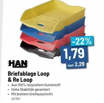 Staples Briefablage Loop & Re Loop Angebot