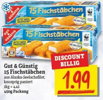 NP Discount Gut & Günstig 15 Fischstäbchen 450g Angebot