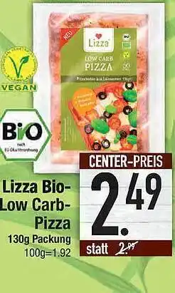 E-Center Lizza Bio Low Carb Pizza Angebot