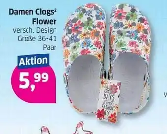 Budni Damen Clogs Flower Angebot