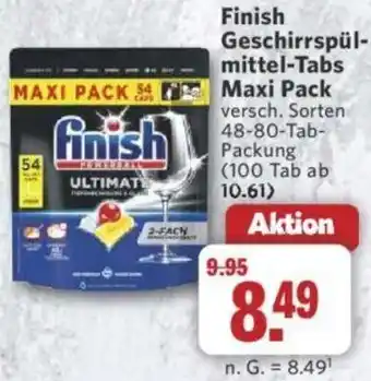 Combi Finish Geschirrspülmittel-Tabs Maxi Pack Angebot