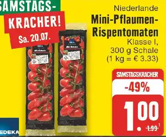 Edeka EDEKA Mini-Pflaumen Rispentomaten 300 g Schale Angebot