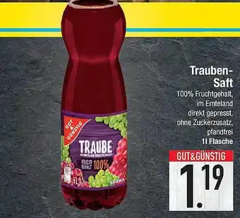 E-Center Trauben Saft Angebot