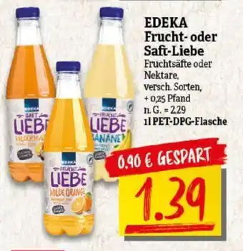 NP Discount EDEKA Frucht- oder Saft-Liebe Fruchtsäfte oder Nektare, 1L Angebot