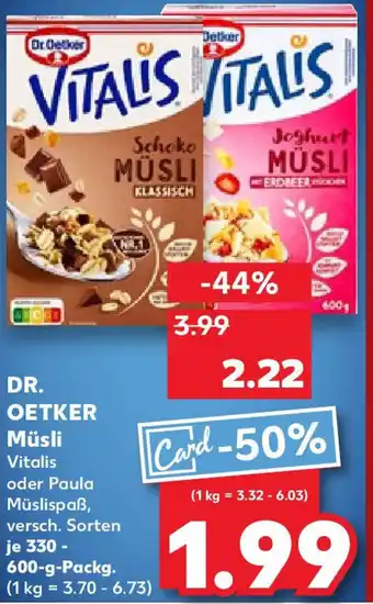 Kaufland DR. OETKER Müsli 330-600-g-Packg. Angebot