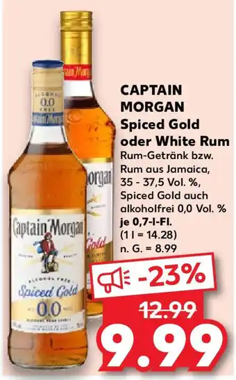 Kaufland CAPTAIN MORGAN Spiced Gold oder White Rum 0,7 l Fl. Angebot