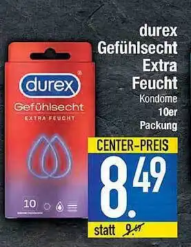 E-Center Durex Gefühlsecht Extra Feucht Angebot