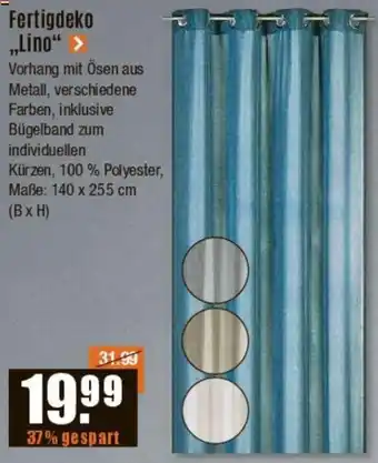 V Baumarkt Fertigdeko „Lino" Angebot