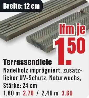 B1 Discount Baumarkt Terrassendiele Angebot