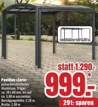 B1 Discount Baumarkt Pavillon Zora Angebot