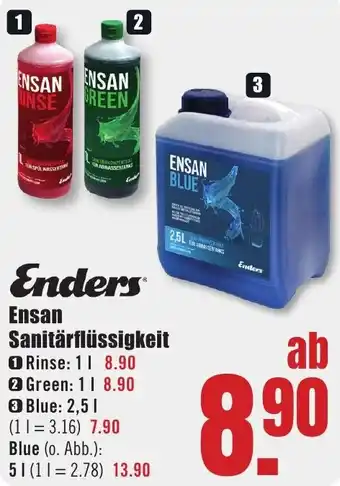 B1 Discount Baumarkt Enders Ensan Sanitärflüssigkeit Angebot