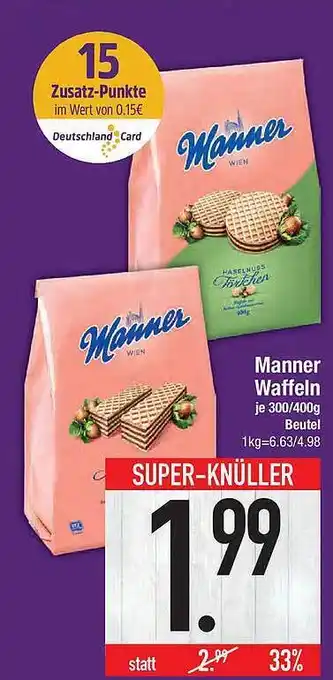 E-Center Manner Waffeln Angebot