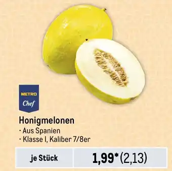 METRO METRO Chef Honigmelonen Angebot