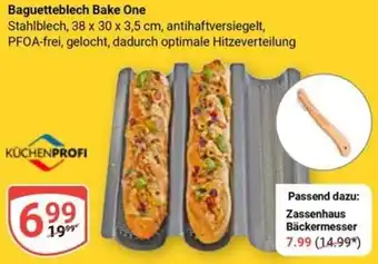 Globus KÜCHENPROFI Baguetteblech Bake One Angebot