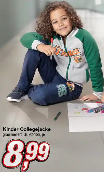 KiK Kinder Collegejacke Angebot