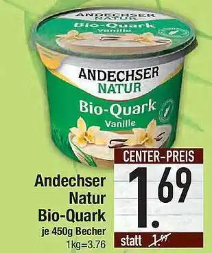 E-Center Andechser Natur Bio Quark Angebot