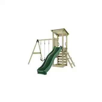 toom Baumarkt Rebo Spielturm 'Neapel' Sockelmaße 322,1 x 119,5 x 228,8 cm Angebot