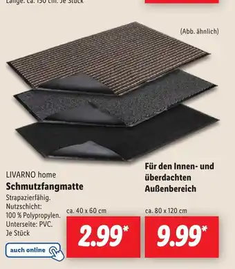 Lidl LIVARNO home Schmutzfangmatte Angebot