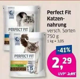 Budni Perfect Fit Katzennahrung 750g Angebot