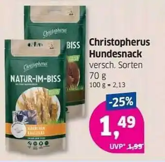 Budni Christopherus Hundesnack 70g Angebot