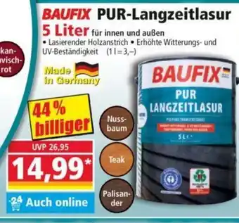 Norma BAUFIX PUR-Langzeitlasur 5 Liter Angebot