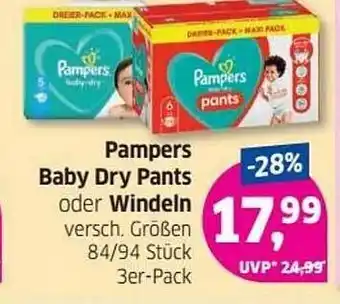 Budni Pampers Baby Dry Pants Oder Windeln Angebot