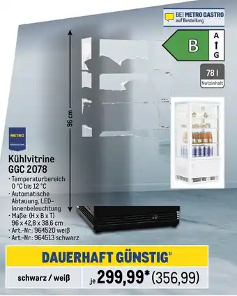 METRO METRO PROFESSIONAL Kühlvitrine GGC 2078 Angebot