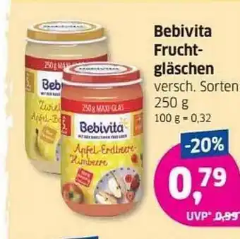 Budni Bebivita Fruchtgläschen 250g Angebot