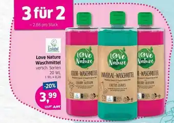 Budni Love Nature Waschmittel Angebot