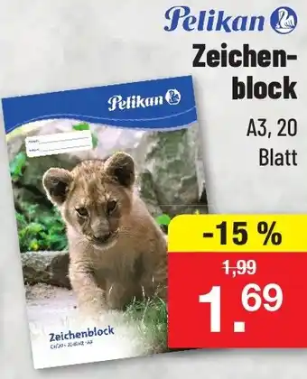 Zimmermann Pelikan Zeichenblock Angebot