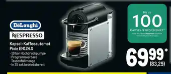 METRO Delonghi nespresso kapsel-kaffeeautomat pixie en124.s Angebot