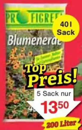 Marken Blumenerde 40 L Sack Angebot bei Jawoll