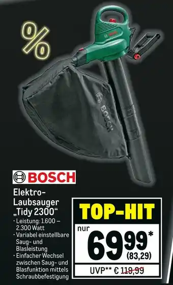 METRO Bosch elektro-laubsauger „tidy 2300“ Angebot