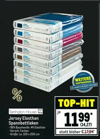 METRO Tarrington house jersey elasthan spannbettlaken Angebot