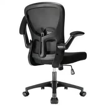 ManoMano Bürostuhl,Ergonomischer Schreibtischstuhl, Drehstuhl(Chefsessel mit klappbaren Armlehnen,verstellbarer Lendenwirbelstütze,mit Angebot