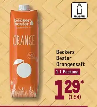 METRO Beckers bester orangensaft Angebot