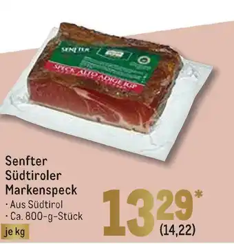 METRO Senfter südtiroler markenspeck Angebot