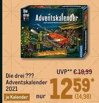 METRO Die drei ??? adventskalender 2021 Angebot