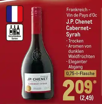 METRO J.p. chenet cabernet-syrah rotwein Angebot