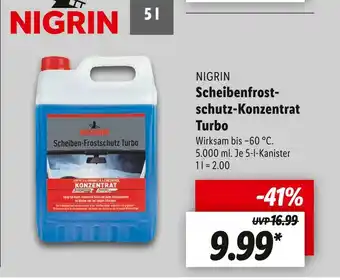 Lidl Nigrin scheibenfrostschutz-konzentrat turbo Angebot