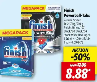 Lidl Finish powerball-tabs Angebot