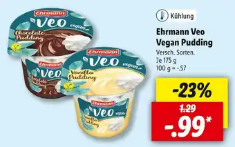 Lidl Ehrmann veo vegan pudding Angebot