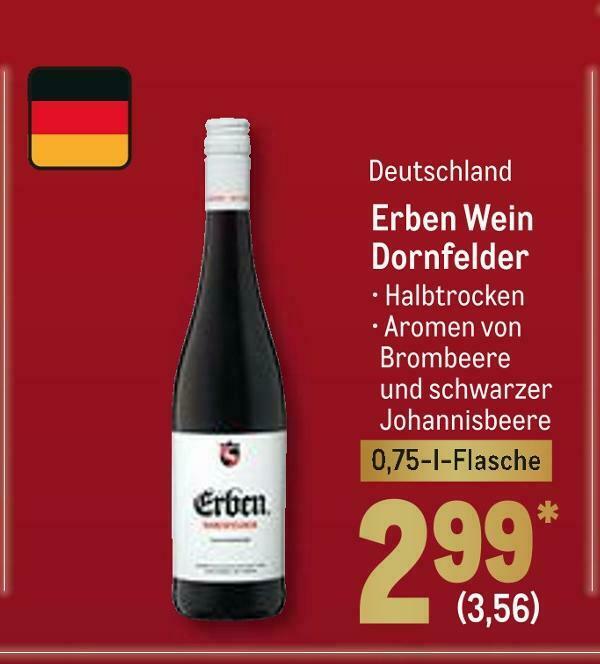 Erben wein dornfelder Angebot bei METRO